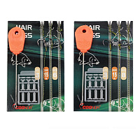 Готовый поводок Hair Rigs со стопорами и иглой для насадок 15lb (3 шт.)  COONOR